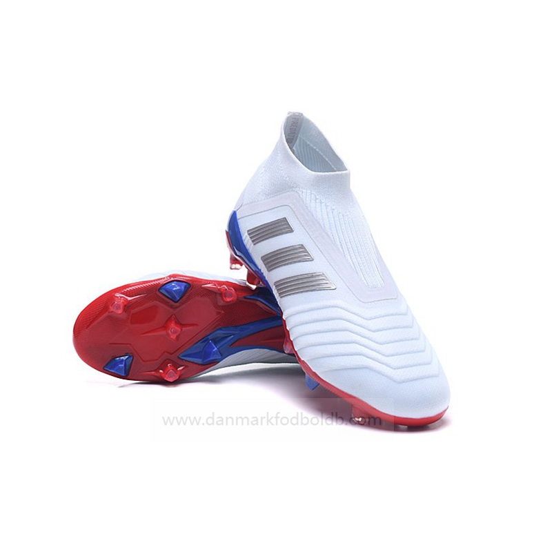 Adidas Predator 18+ FG Damer – Telstar Hvid Sølv